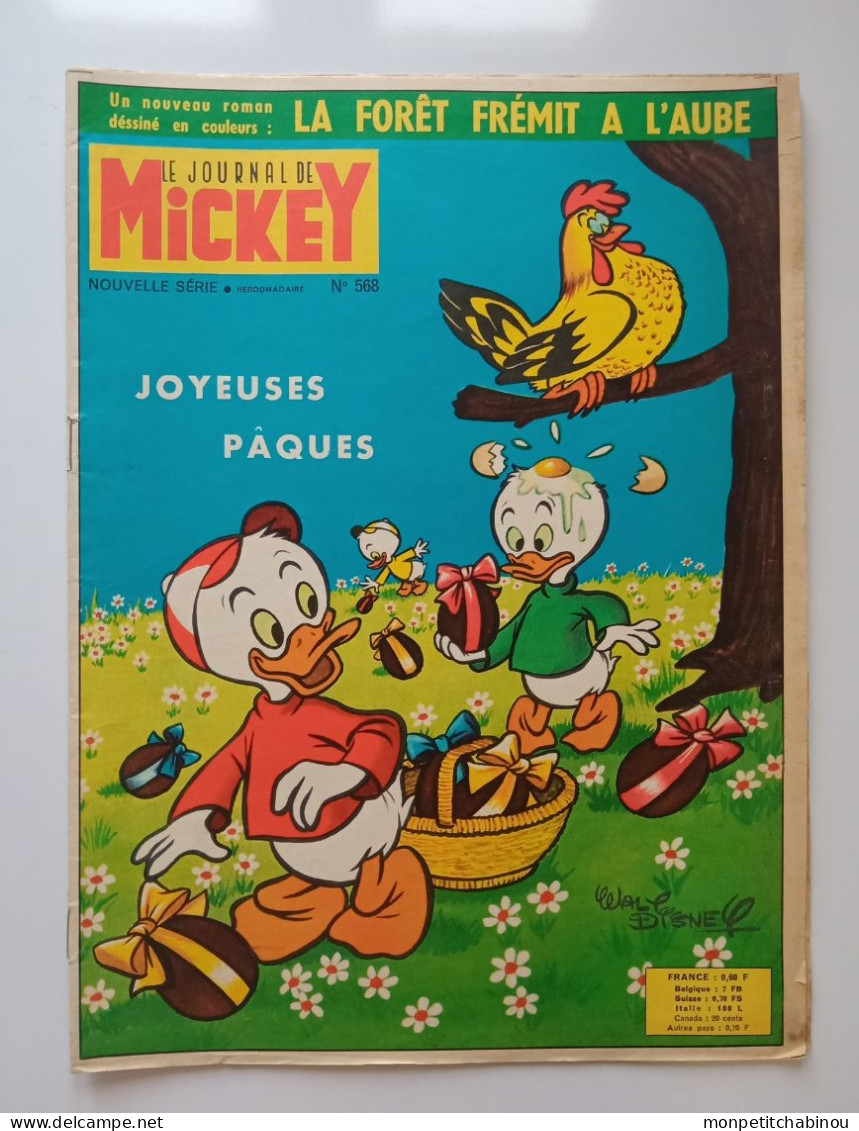 JOURNAL DE MICKEY N°568 (14 Avril 1963) - Disney