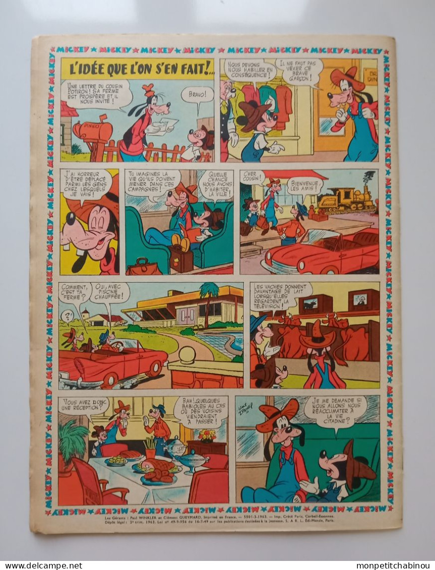 JOURNAL DE MICKEY N°568 (14 Avril 1963) - Disney