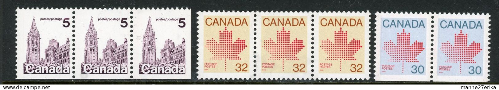 Canada MNH 1979 And1980's Booklet Stamps - Unused Stamps