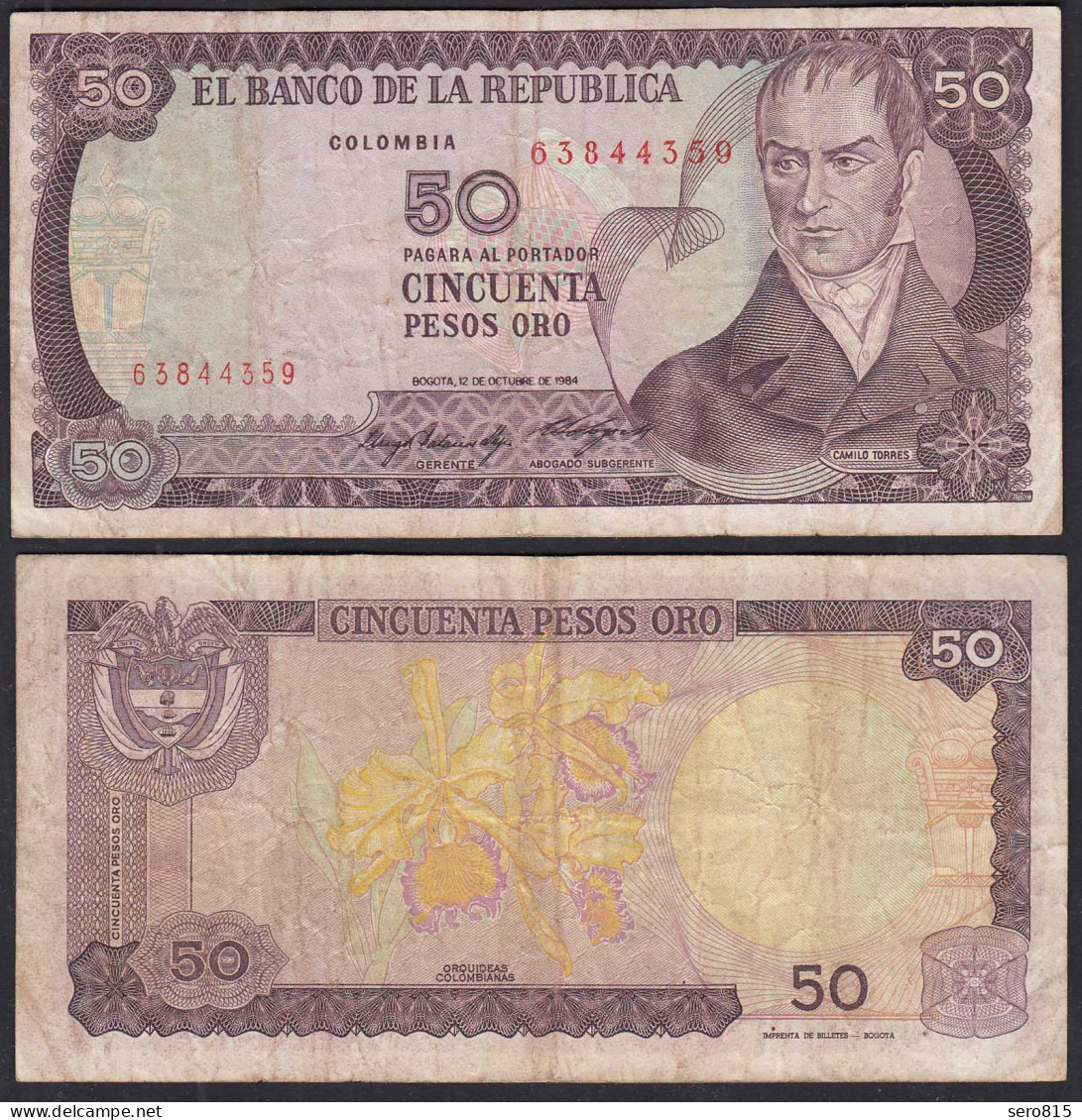 Kolumbien - Colombia 50 Pesos 1984 Pick 425a F (4)    (31180 - Other - America