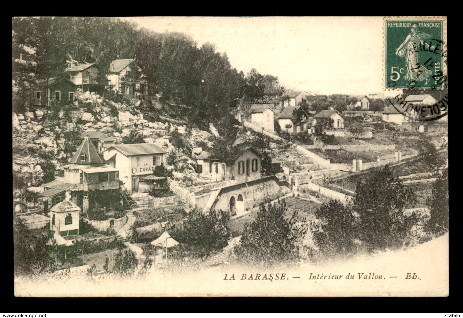 13 - MARSEILLE 11EME - LA BARASSE - INTERIEUR DU VALLON - Saint Marcel, La Barasse, St Menet