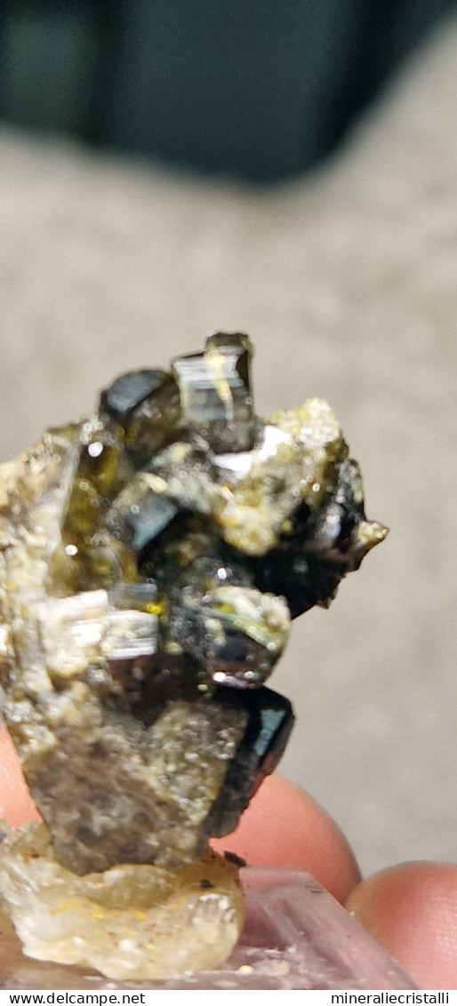 Vesuvianite   Cristalli Perfetti Lucenti Collezione 5,83  Gr 2,8 Cm Bellecombe AO Italia Vesuviana - Mineralien