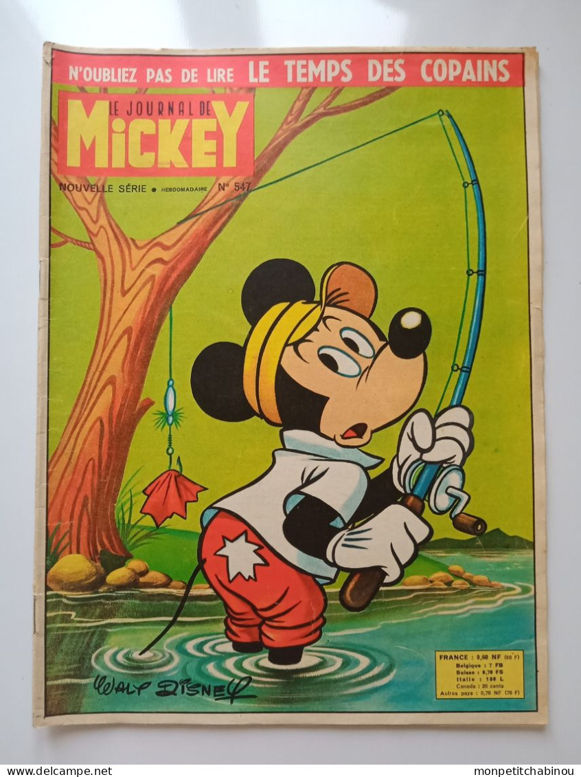 JOURNAL DE MICKEY N°547 (Octobre 1962) - Disney