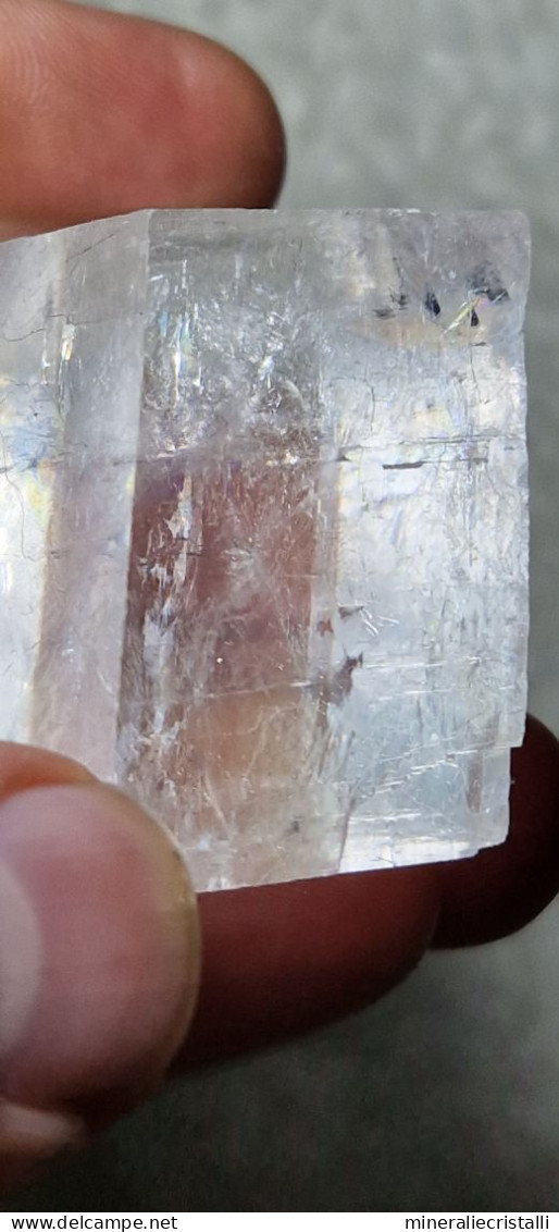 Calcite spato d'Islanda 70,37  gr naturale calcite ottica Mexico chakra cristalloterapia minerali collezione