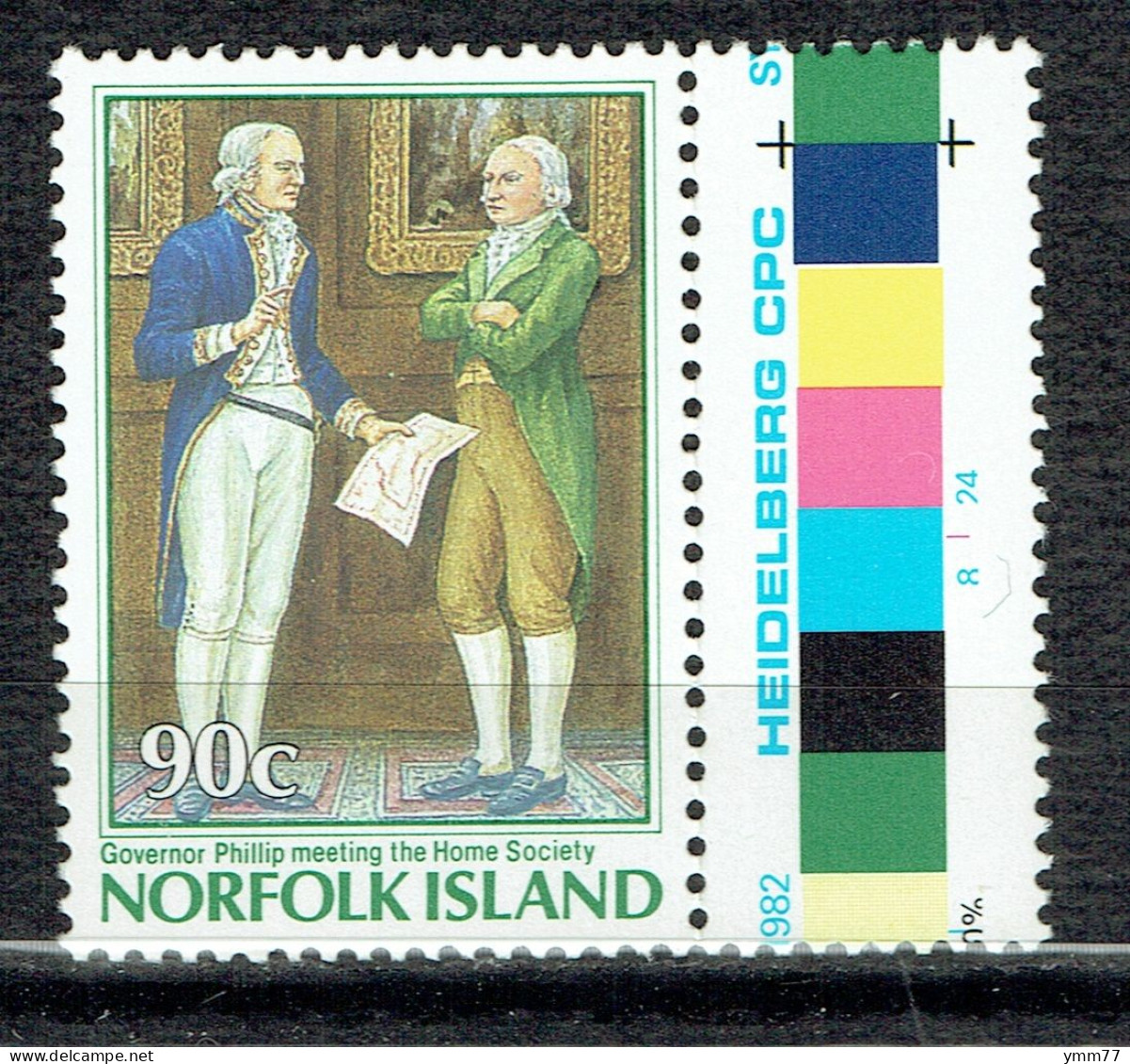 Bicentenaire De La Colonisation De Norfolk : Gouverneur Phillip Et Son Secrétaire - Norfolk Island