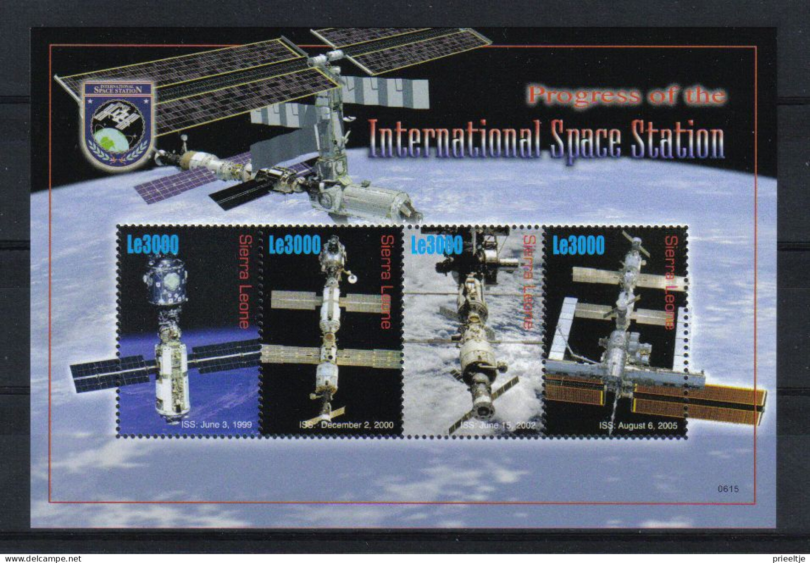 Sierra Leone 2006 International Space Station Sheet Y.T. 4163/4166 ** - Sierra Leone (1961-...)