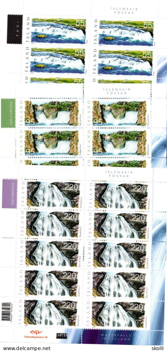 ICELAND. 2006. Waterfalls In Iceland. - Unused Stamps