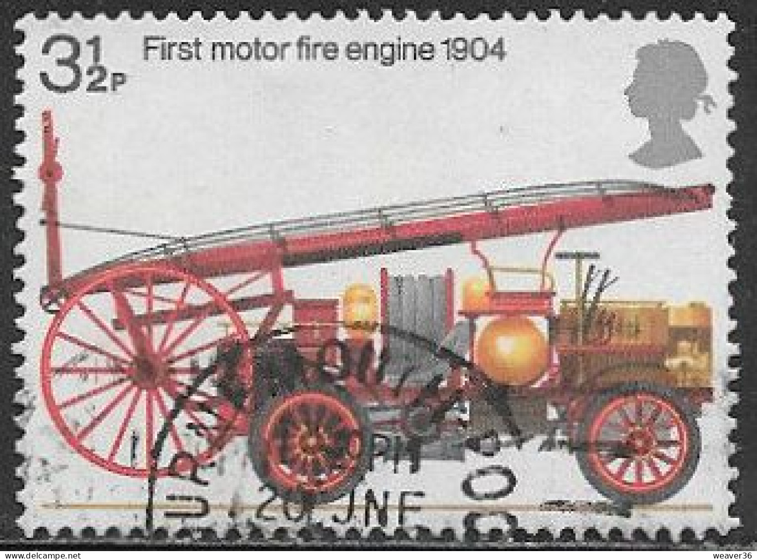 GB SG950 1974 Fire 3½p Good/fine Used [7/8196/25M] - Oblitérés