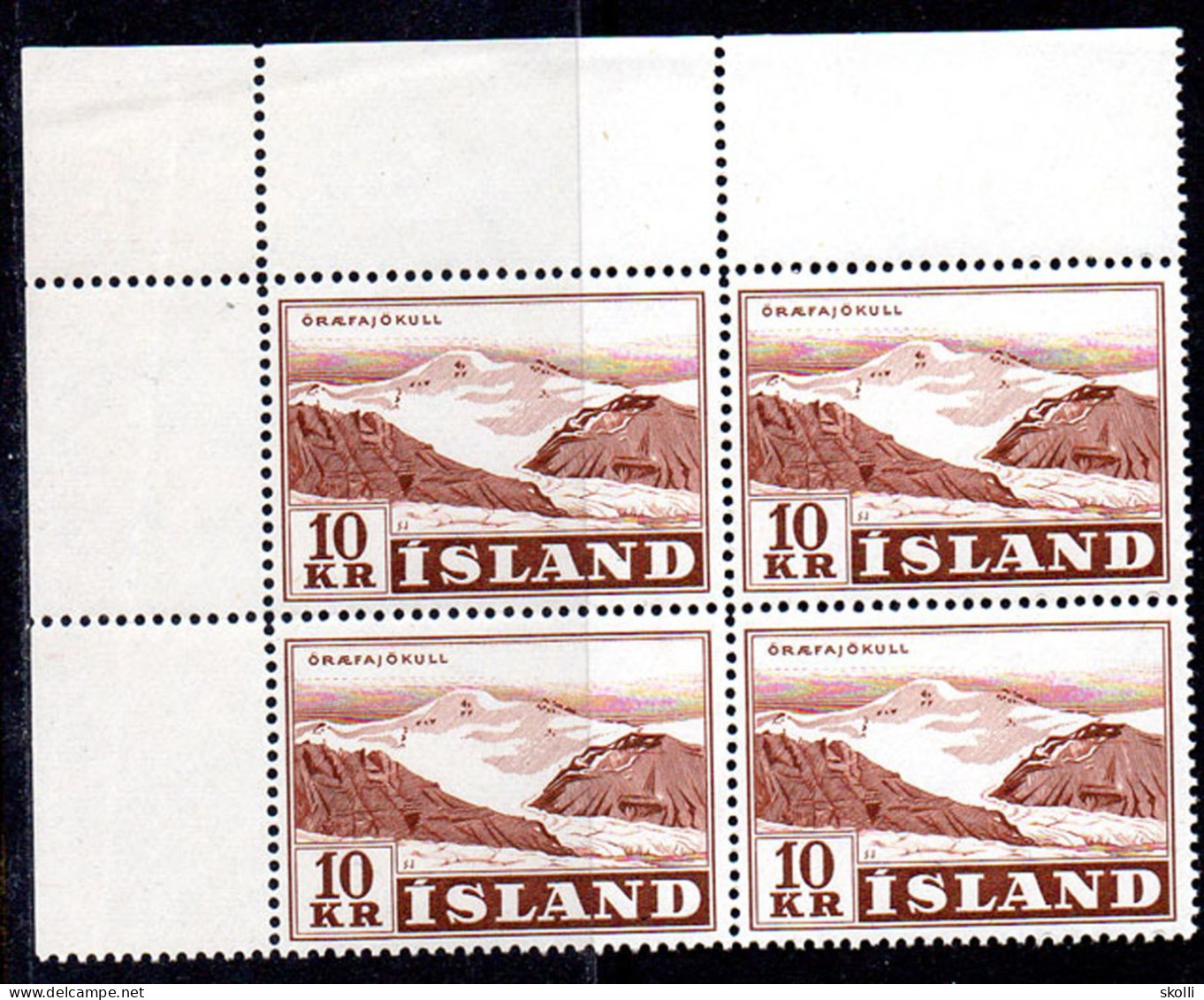 ICELAND. 1957. Glaciers. - Blocks & Sheetlets