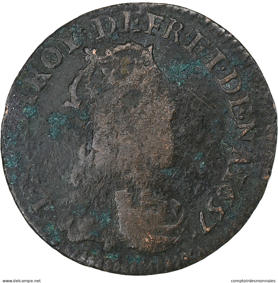 France, Louis XIV, Liard De France, 1657, Caen, Cuivre, TB+, C2G:54 - 1643-1715 Louis XIV The Great