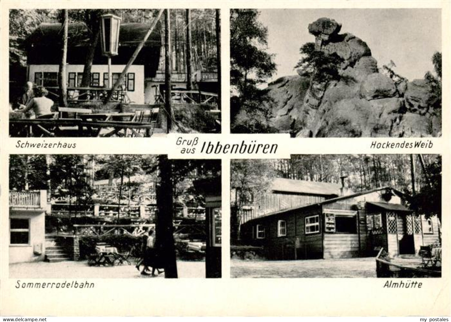 73879737 Ibbenbueren Schweizerhaus Hockendes Weib Sommerrodelbahn Almhuette Ibbe - Ibbenbueren