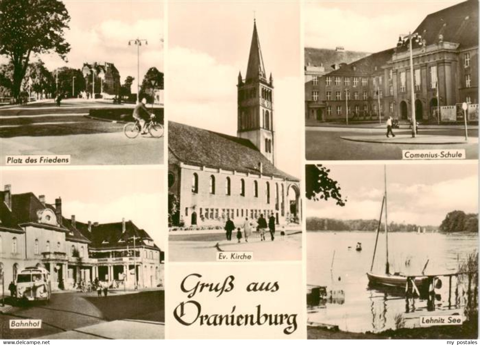 73879627 Oranienburg Platz Des Friedens Bahnhof Ev Kirche Comenius Schule Lehnit - Oranienburg