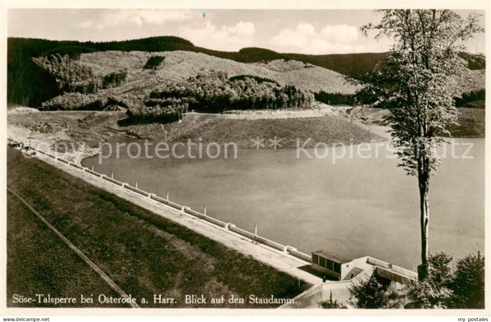 73812351 Osterode Harz Soese-Talsperre Blick Auf Dem Staudamm Osterode Harz - Osterode