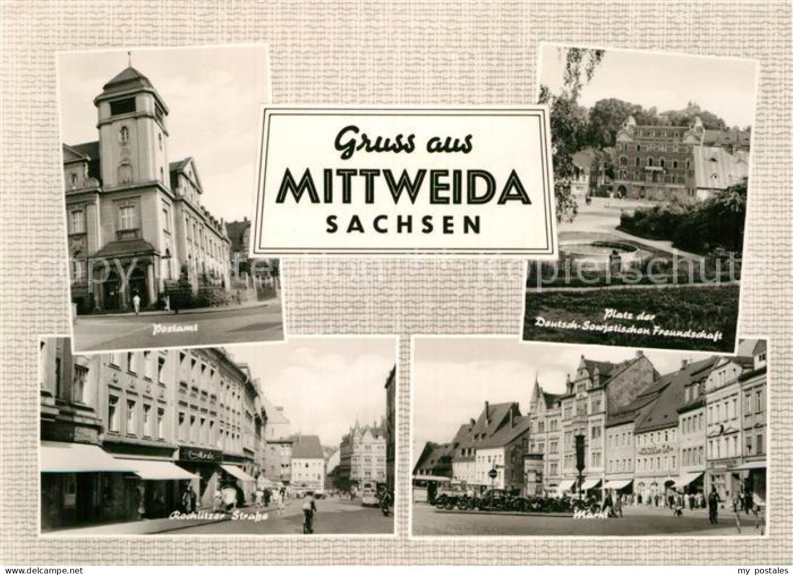 72973889 Mittweida Postamt Rochlitzer Strasse Platz Der Deutsch Sowjetischen Fre - Mittweida