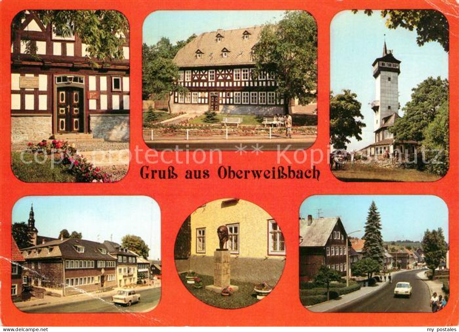 72972892 Oberweissbach Froebelmuseum Portal Froebelturm Markt Gasthaus Rathaus F - Oberweissbach