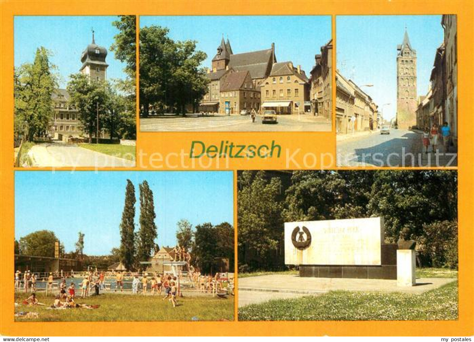 72972694 Delitzsch Schloss Marktplatz Breite Strasse Freibad Wilhelm Pieck Geden - Delitzsch