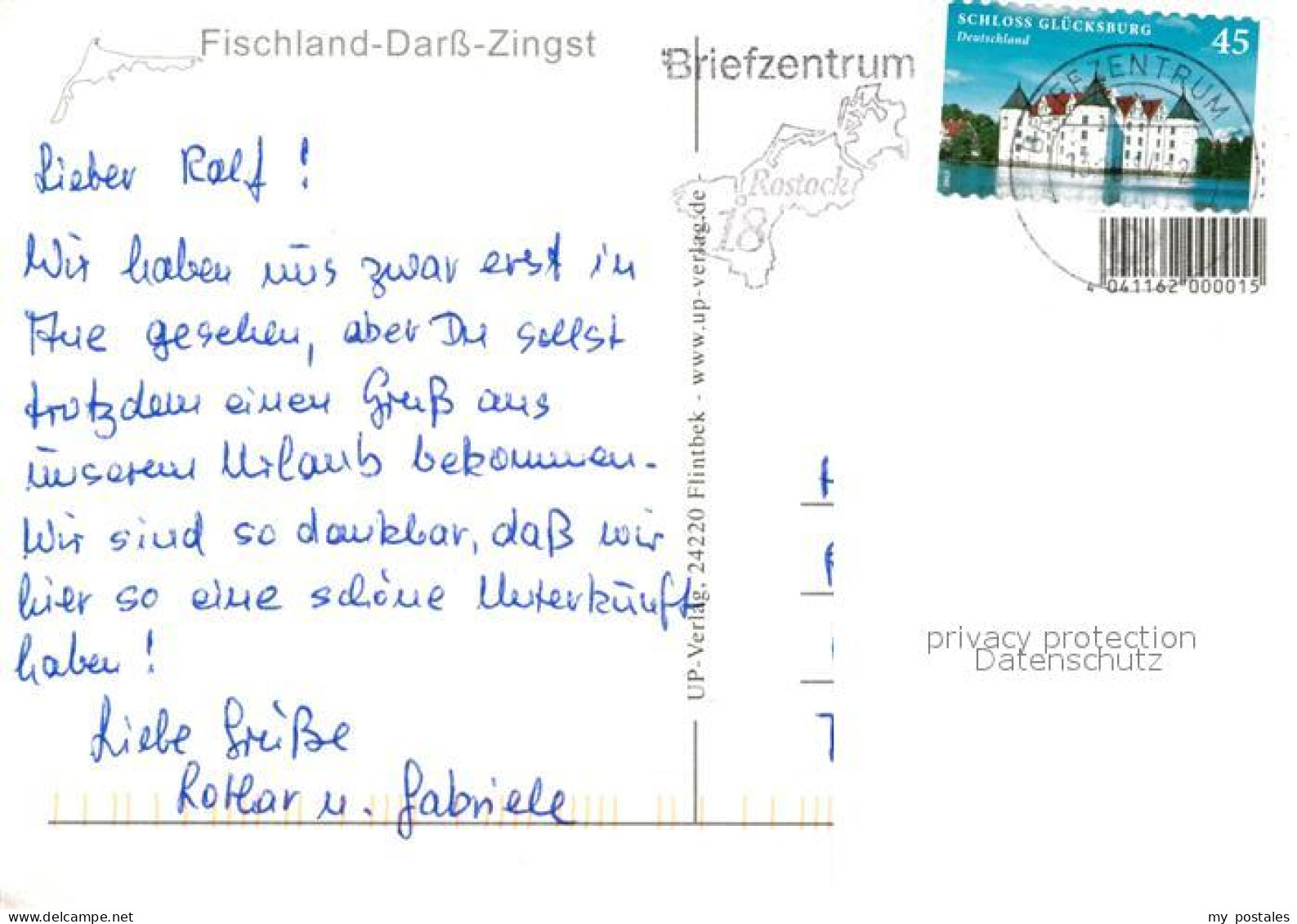 72972591 Zingst Ostseebad Idylle Einer Landschaft Fischland Darss Faehre Segelbo - Zingst