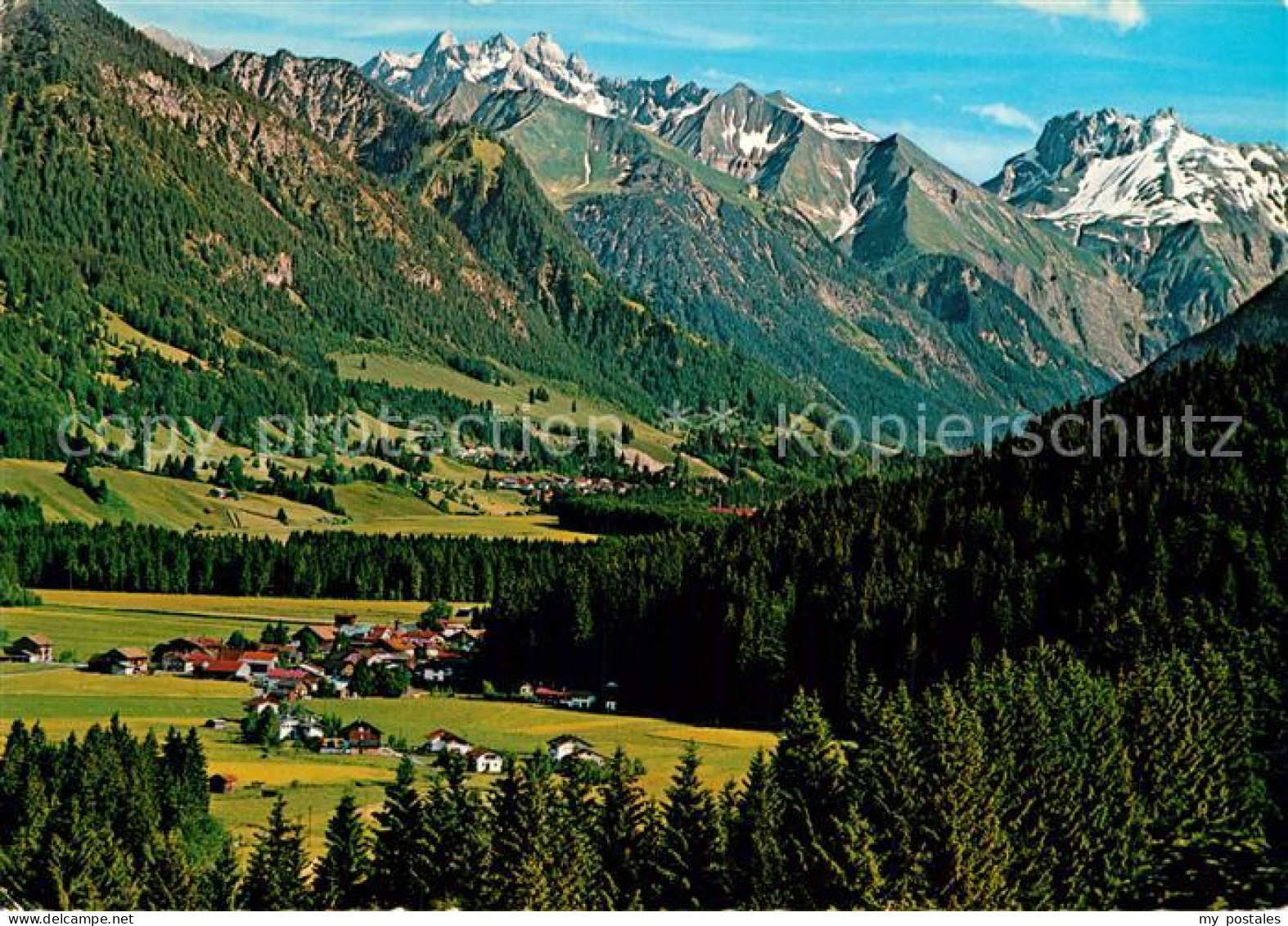 72970296 Langenwang Fischen Panorama Allgaeuer Alpen Langenwang Fischen - Fischen