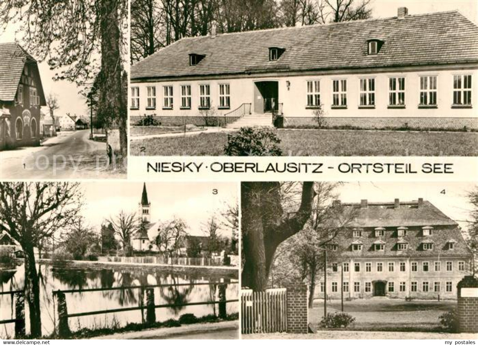 72968685 See Niesky Dorfstrasse Kindergarten Dorfteich Genesungsheim Heideland N - Niesky