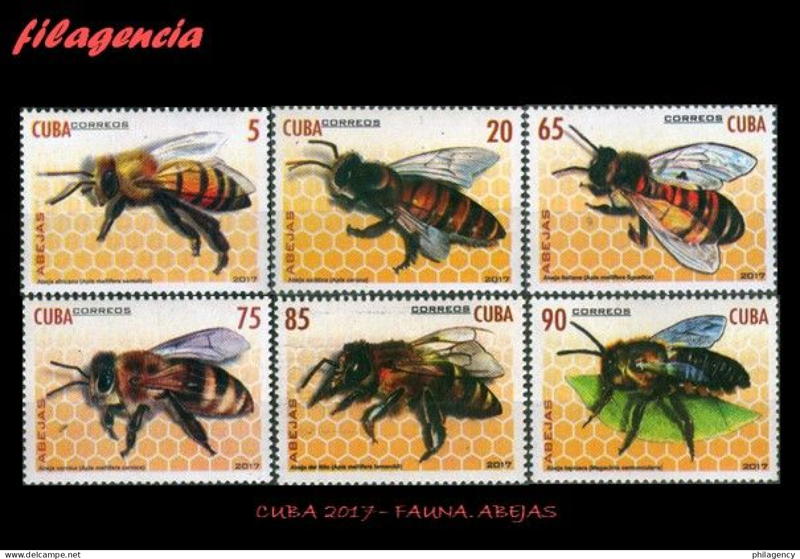 CUBA MINT. 2017-38 FAUNA. INSECTOS. ABEJAS - Neufs