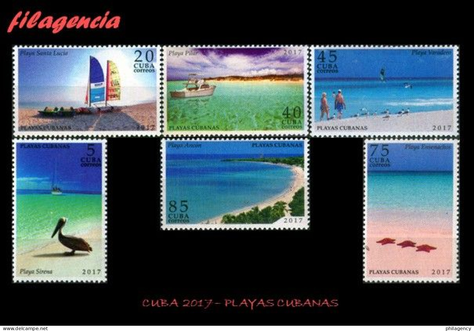 CUBA MINT. 2017-43 PLAYAS CUBANAS - Unused Stamps