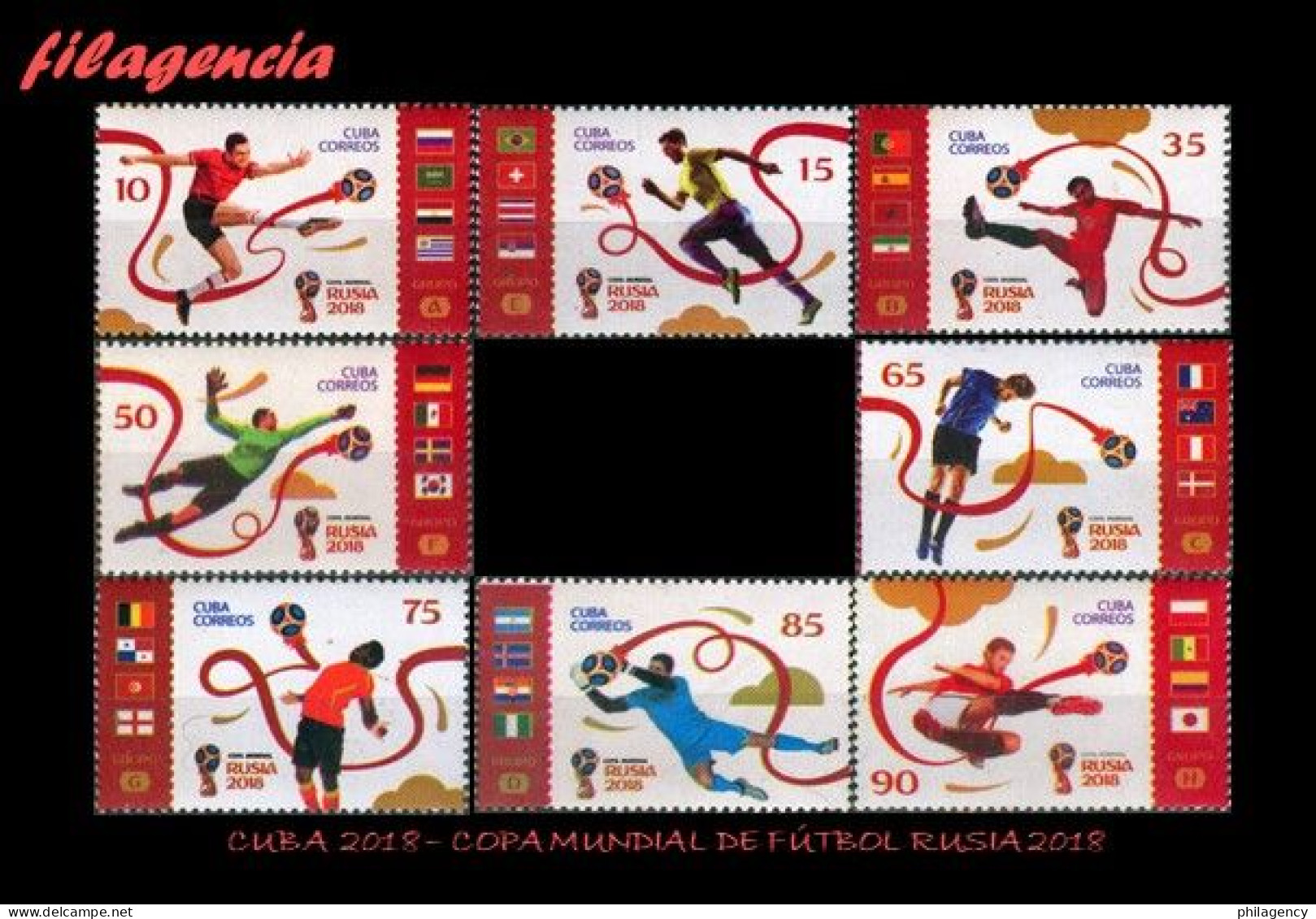 CUBA MINT. 2018-09 COPA MUNDIAL DE FÚTBOL RUSIA 2018 - Unused Stamps