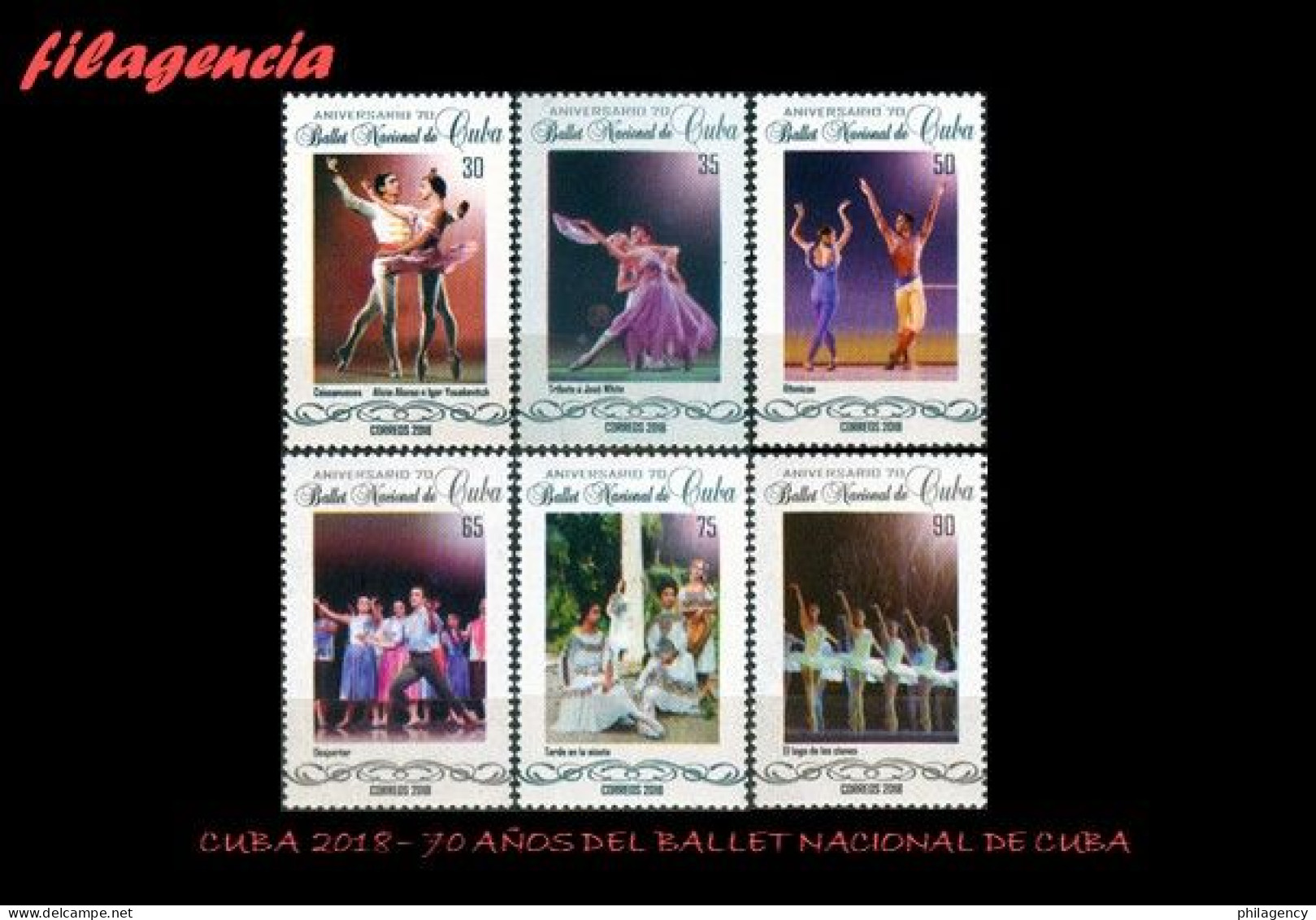 CUBA MINT. 2018-22 70 AÑOS DEL BALLET NACIONAL DE CUBA - Ongebruikt