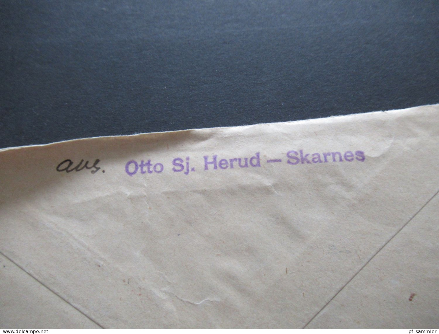 Norwegen 1942 POW Kriegsgefangenenpost Zensurstreifen OKW Zensur Skarnes - Res.Lazarett IV Stettin Hermann Göring Schule - Storia Postale