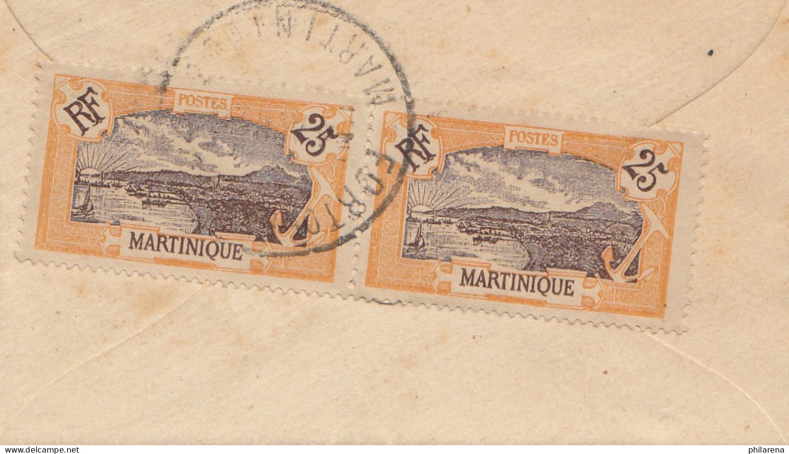 French Colonies Martinique 1920: Fort De France Small Letter To Paris - Andere & Zonder Classificatie