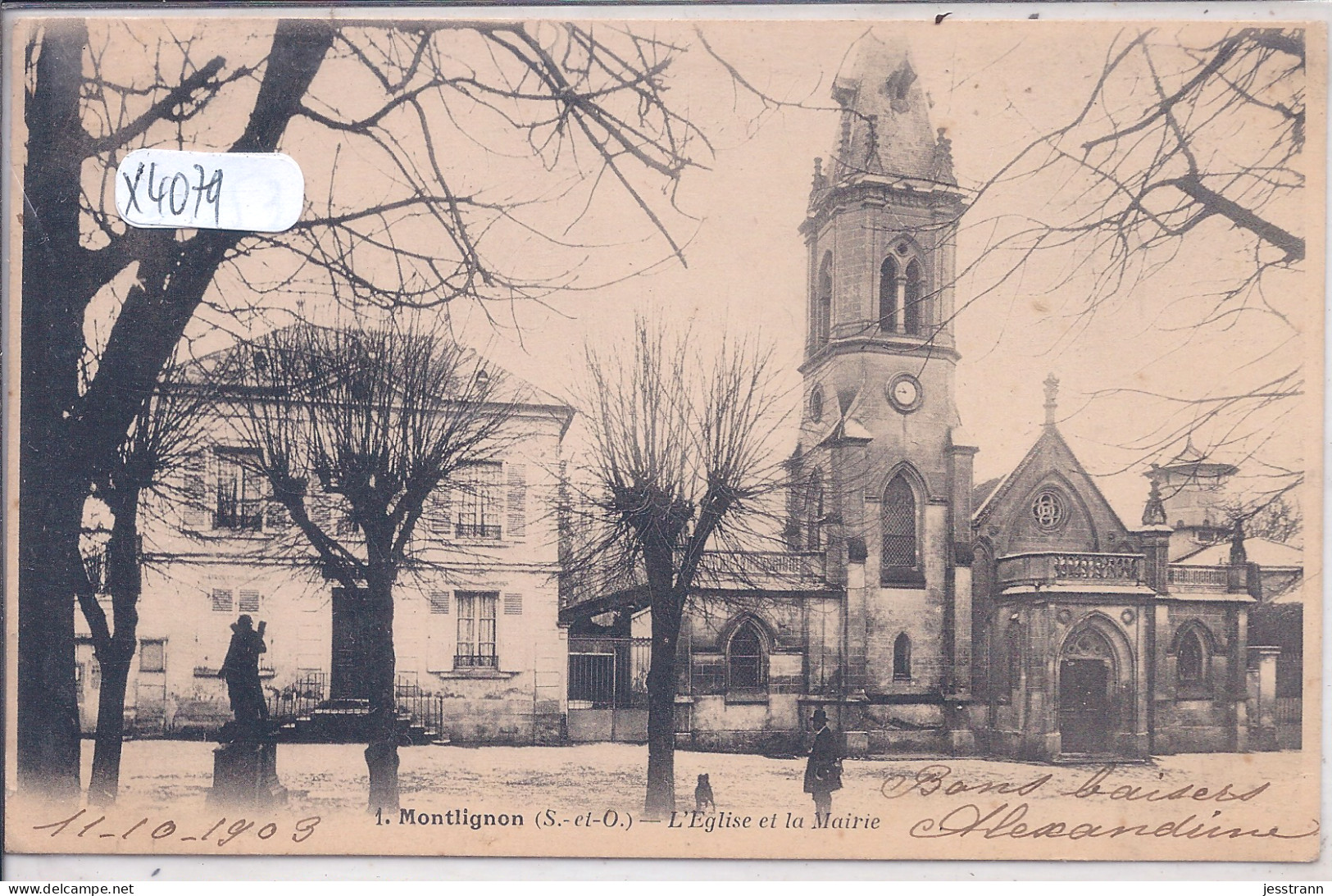 MONTLIGNON- L EGLISE ET LA MAIRIE - Montlignon