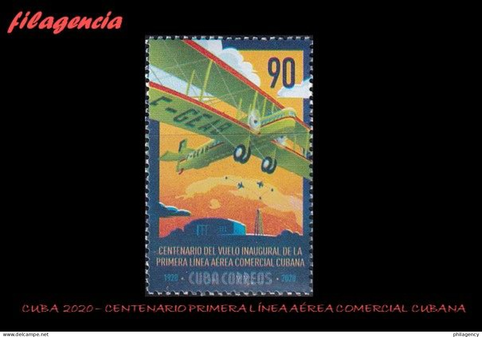 CUBA MINT. 2020-05 CENTENARIO DE LA PRIMERA LÍNEA AÉREA COMERCIAL CUBANA - Ungebraucht