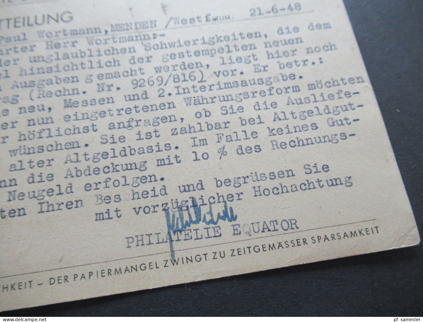 Kontrollrat Zusammendruck Aus MH 50 H-Blatt 124 Als 10-Fachfrankatur Währungsreform 23.8.1948 PK Philatelie Equador - Covers & Documents