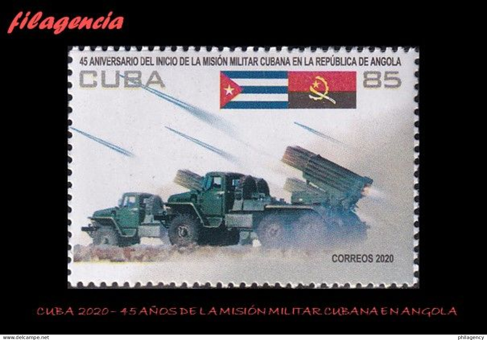 CUBA MINT. 2020-09 45 ANIVERSARIO DE LA MISIÓN MILITAR CUBANA EN ANGOLA - Nuovi