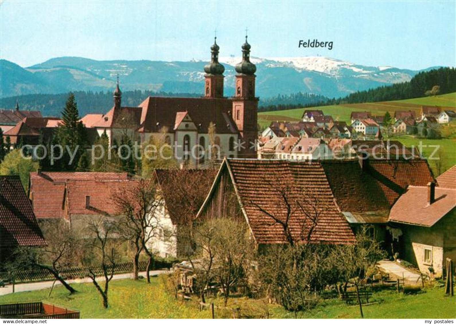 72966848 St Peter Schwarzwald Kirchenpartie Mit Feldberg St. Peter - St. Peter