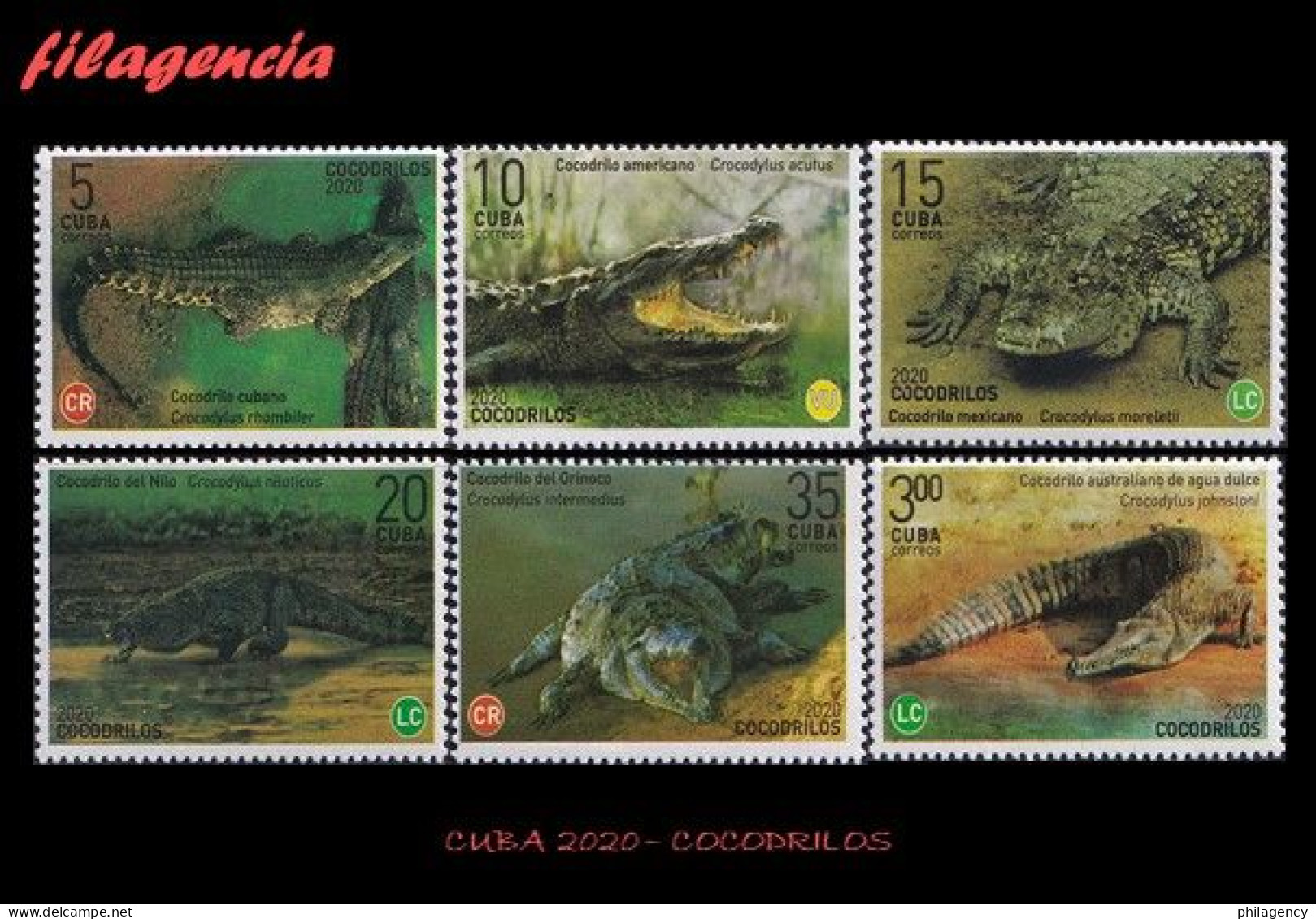 CUBA MINT. 2020-17 FAUNA. COCODRILOS - Ungebraucht