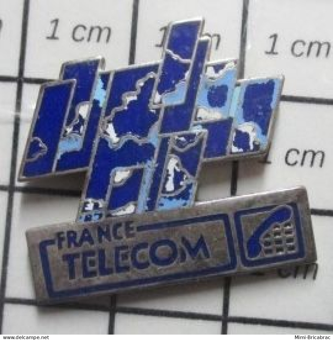 715A Pin's Pins / Beau Et Rare / FRANCE TELECOM / PUZZLE DE NUAGES BLEUS - France Telecom