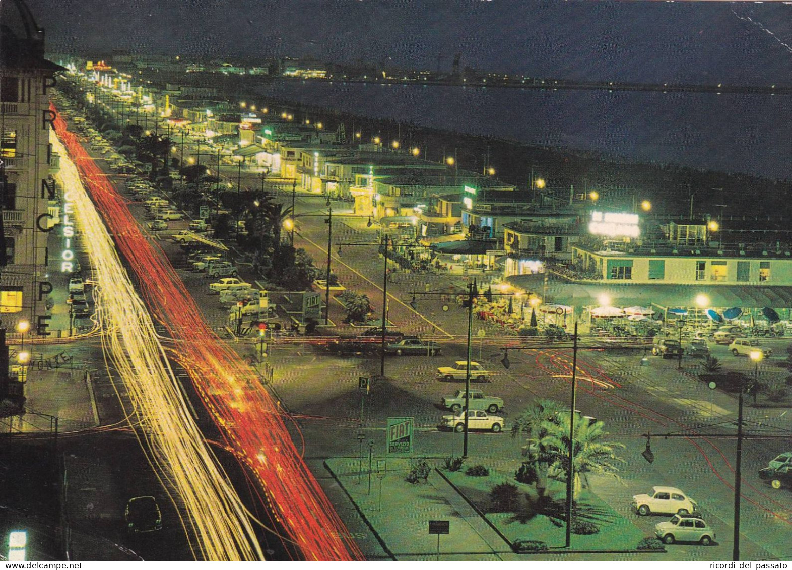 Cartolina Viareggio - Notturno - Viareggio