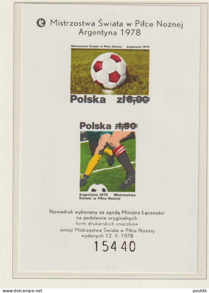Poland 1978 New Print Nowodruk World Cup Football In Argentina 1978 MNH/**. Weight 0,08 Kg. Please Read Sales - 1978 – Argentine