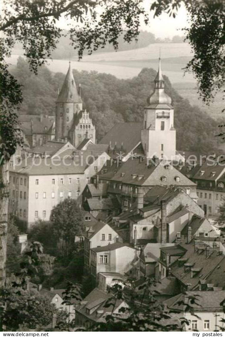 72964426 Schwarzenberg Erzgebirge Blick Auf Schloss Und Kirche Schwarzenberg - Schwarzenberg (Erzgeb.)