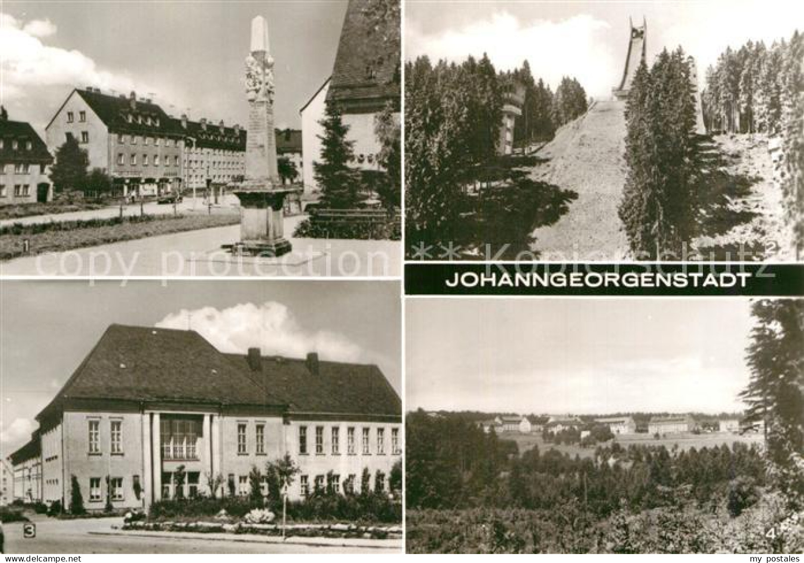 72963846 Johanngeorgenstadt Postmeilensaeule Erzgebirgsschanze Skispringen Kultu - Johanngeorgenstadt