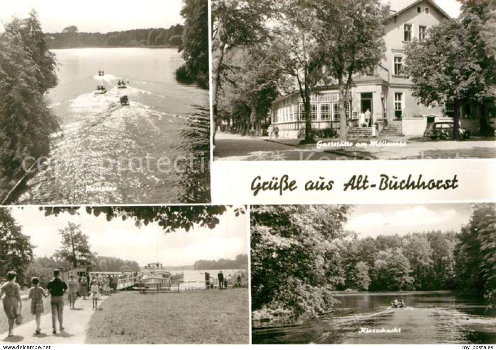 72963826 Alt-Buchhorst Gaststaette Am Moellensee Kiesschacht Steg Bootsanleger A - Grünheide