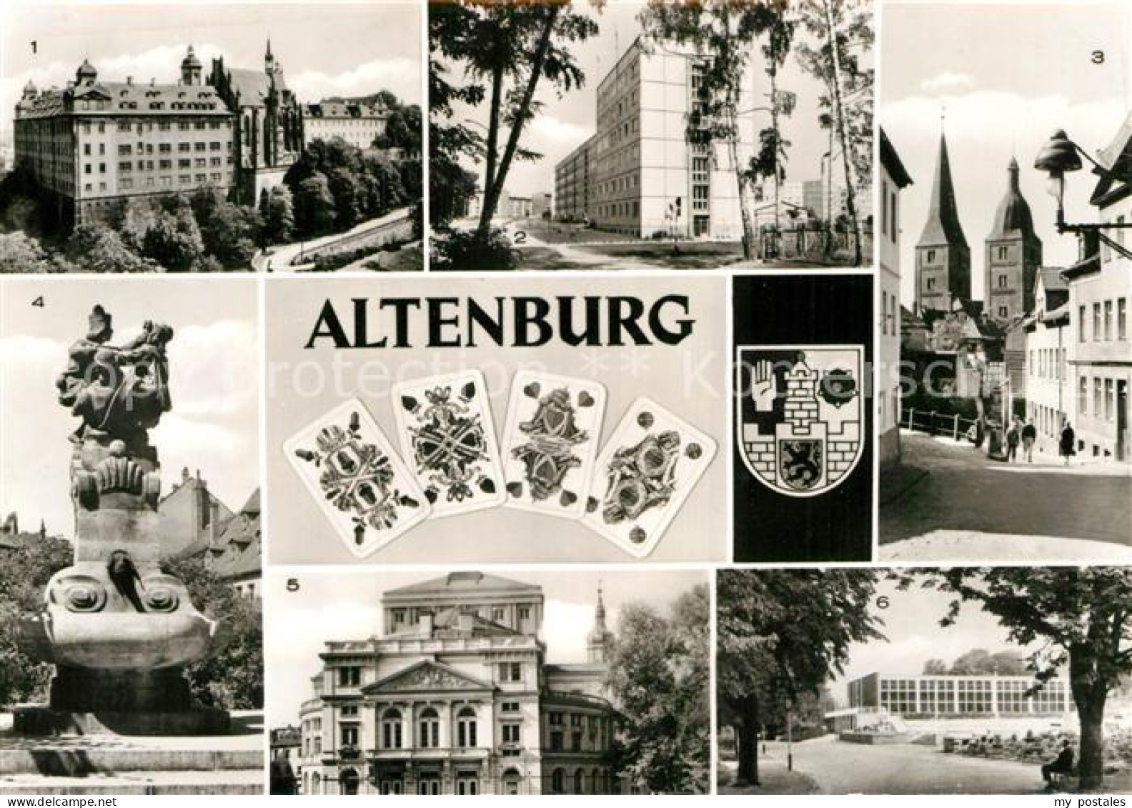 72963756 Altenburg Thueringen Schloss Neubaugebiet Rote Spitzen Doppelturm Wahrz - Altenburg