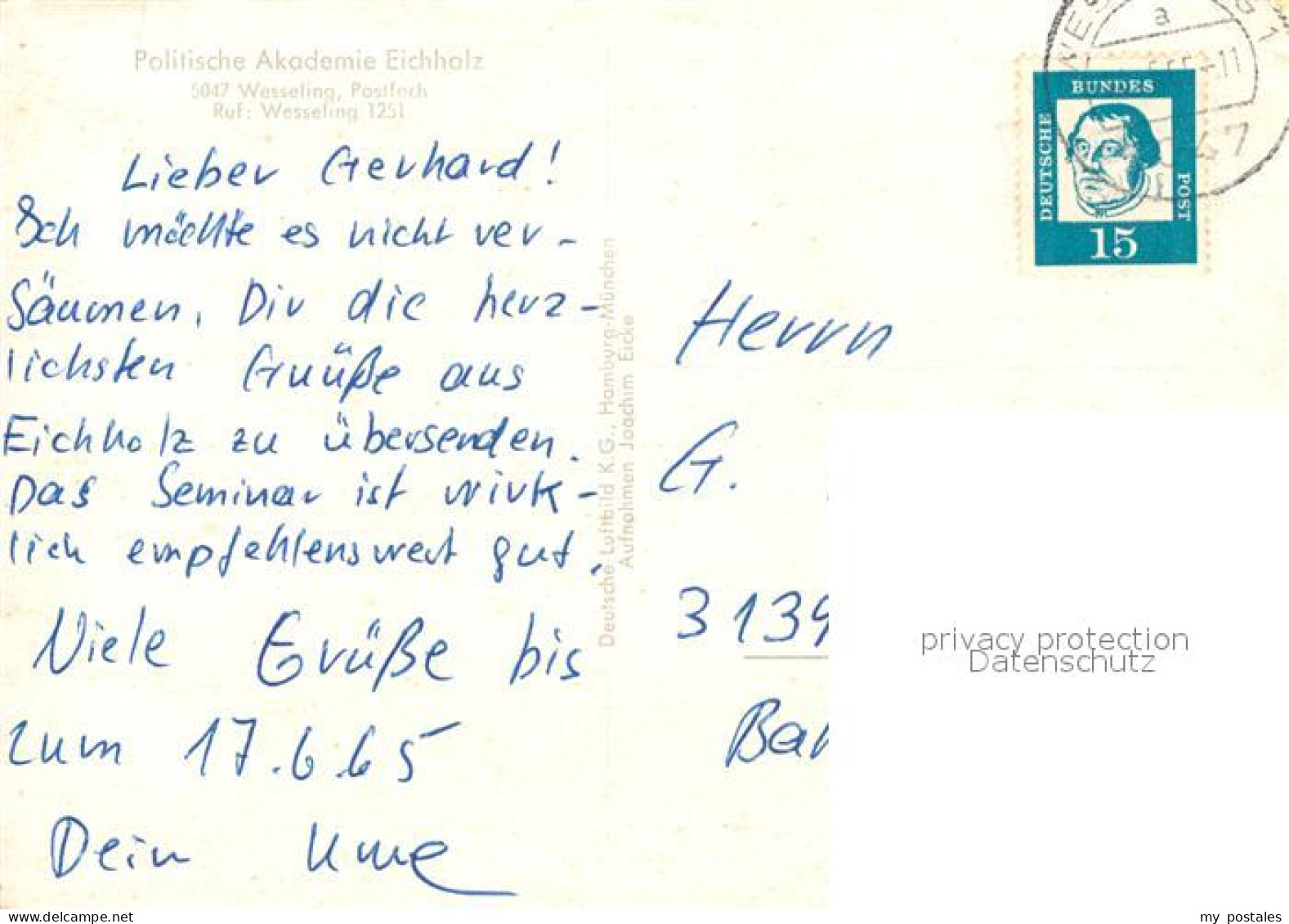 72962620 Wesseling Politische Akademie Eichholz Wesseling - Wesseling