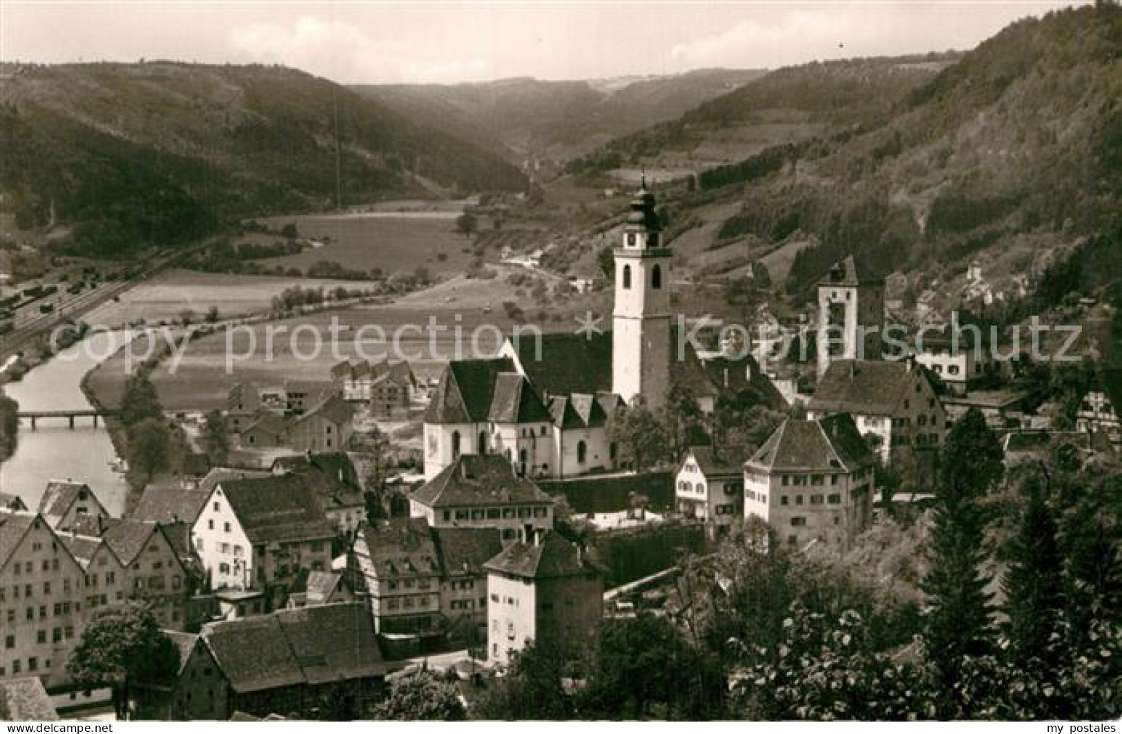 72962040 Horb Neckar Fliegeraufnahme Kirchenpartie Horb - Horb