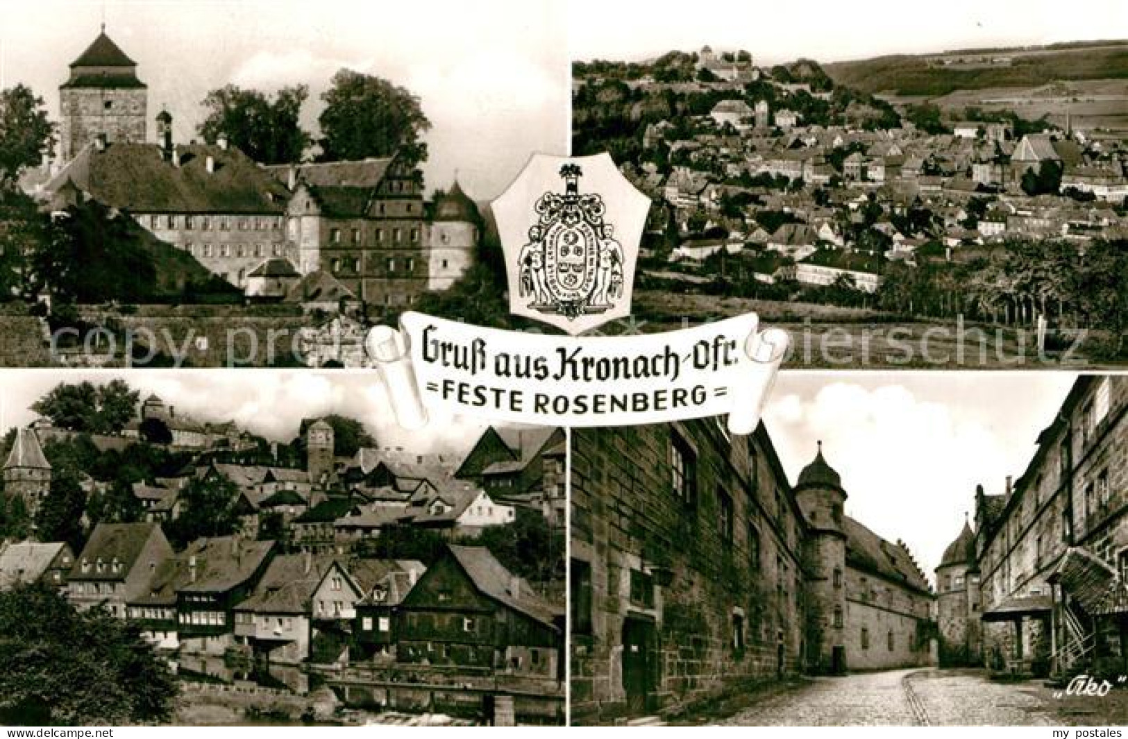 72961996 Kronach Oberfranken Gesamtansicht Altstadt Feste Rosenberg Kronach - Kronach