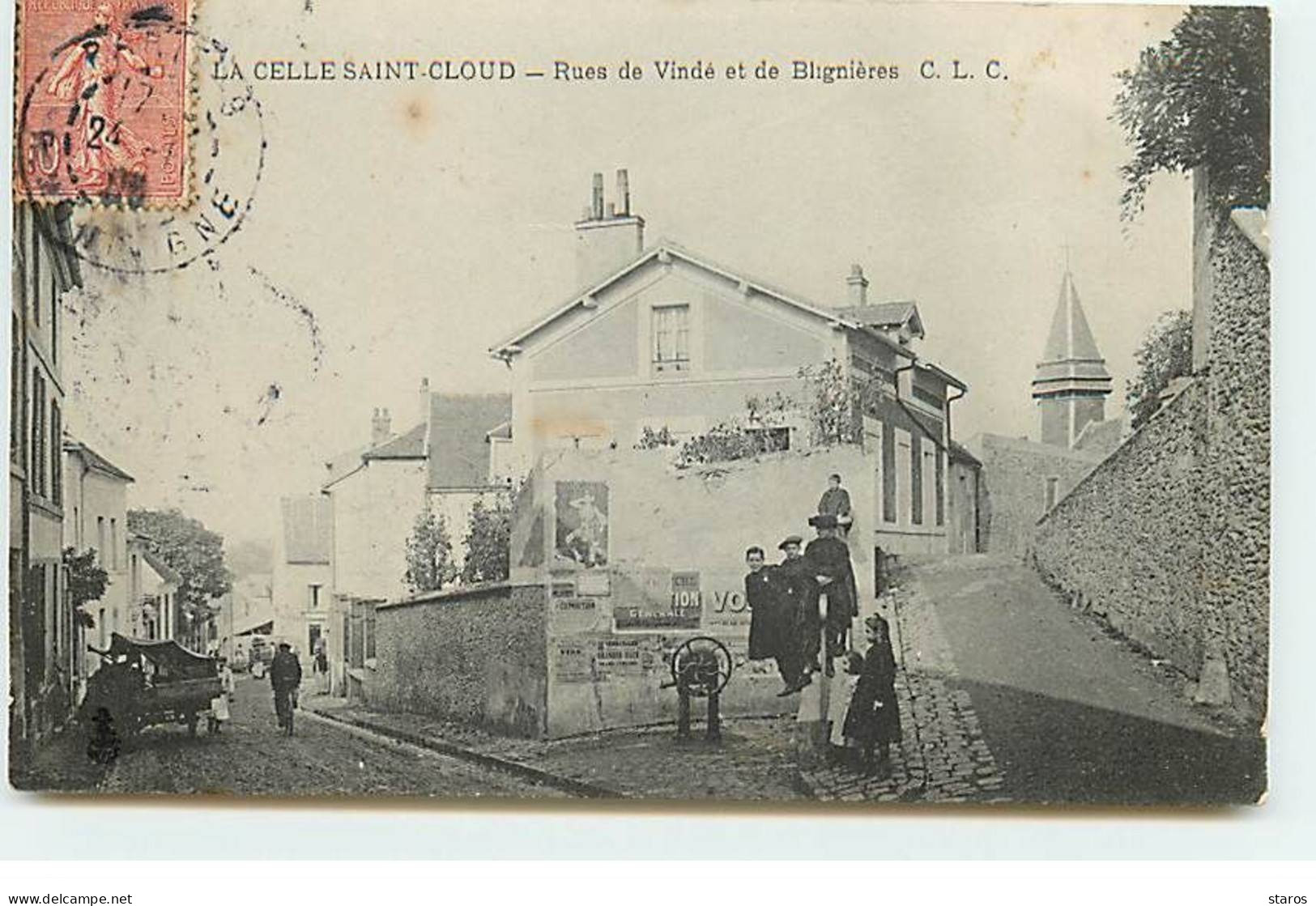 LA CELLE SAINT CLOUD - Rues De Vindé Et De Blignières - Pompe à Eau - CLC - La Celle Saint Cloud