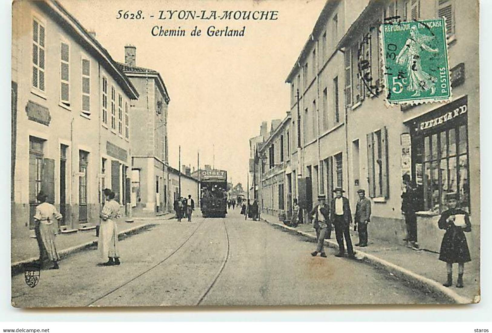LYON-LA-MOUCHE - Lyon VII - Chemin De Gerland - Tramway, Commerces - Lyon 7