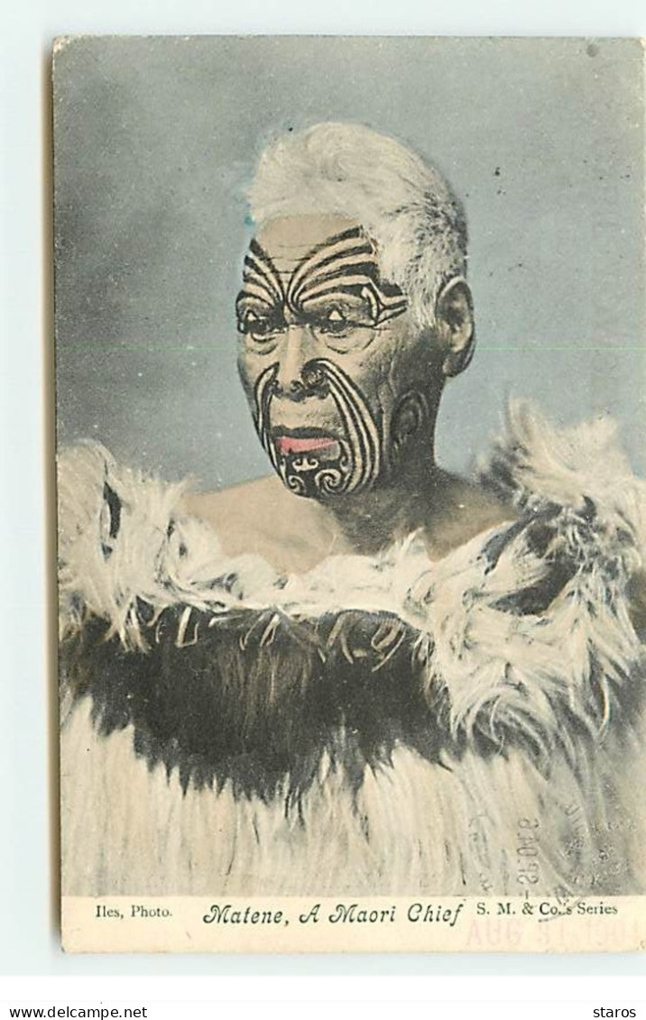 Nouvelle-Zélande - Matene - A Maori Chief - Tatouages - Nouvelle-Zélande