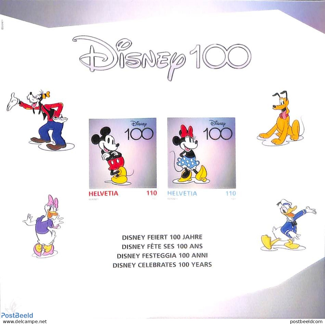 Switzerland 2024 Disney S/s, Mint NH, Art - Disney - Nuovi