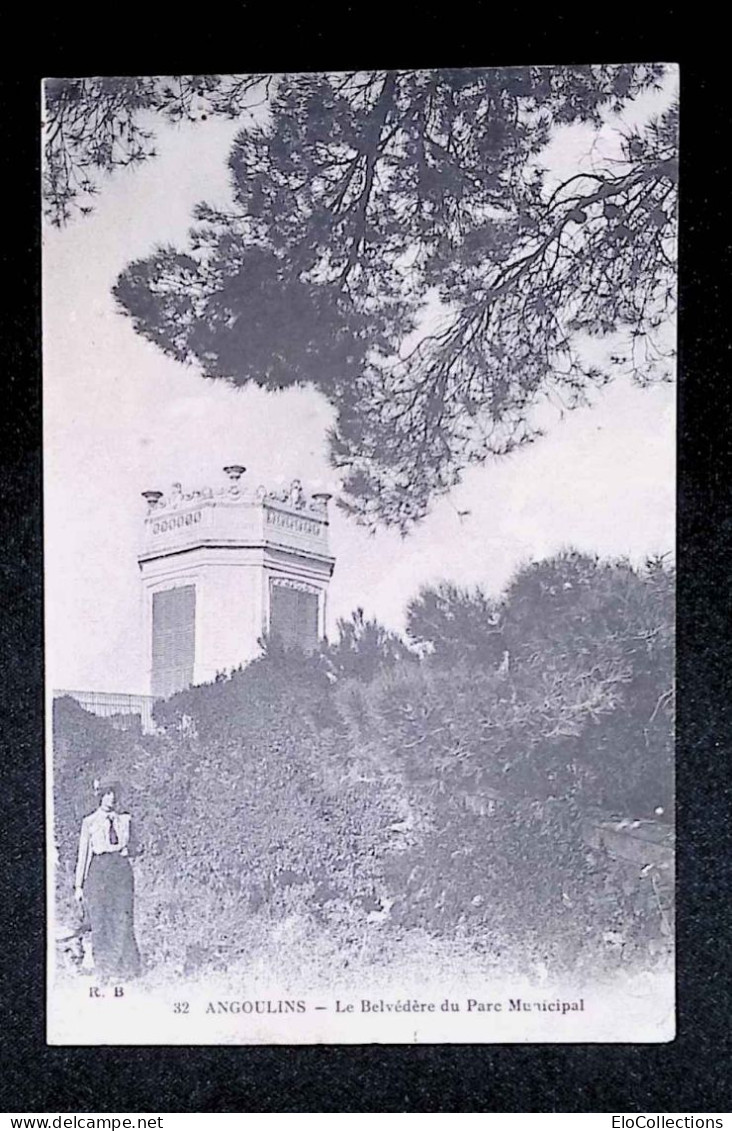 Cp, 17, Angoulins, Le Belvédère Du Parc Municipal, écrite 1914 - Angoulins